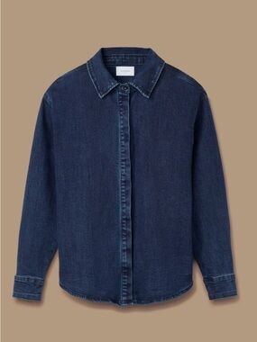 Dark Indigo Denim Blue Shacket